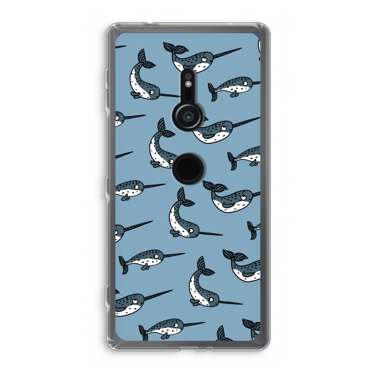 Narwhal: Sony Xperia XZ2 Transparant Hoesje