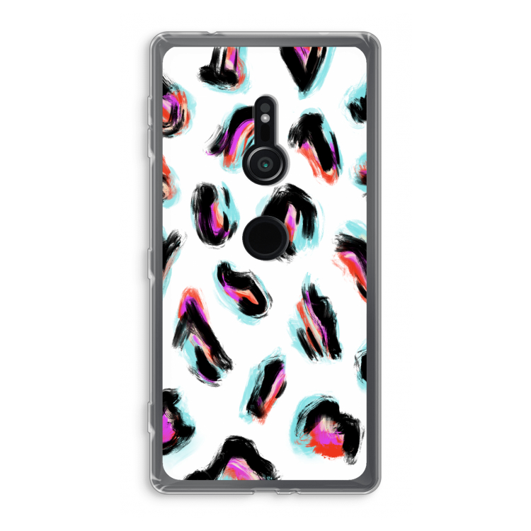 Cheetah color: Sony Xperia XZ2 Transparant Hoesje