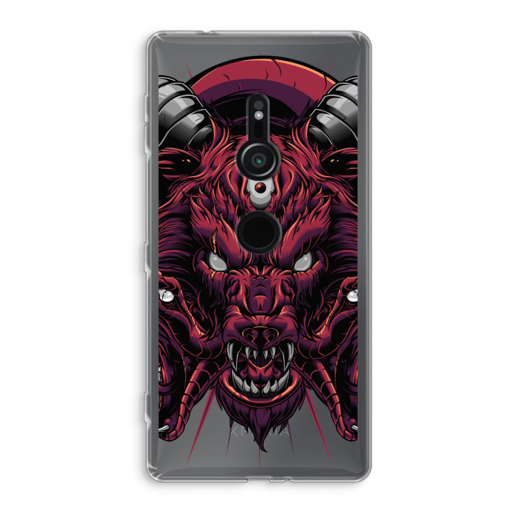 Hell Hound and Serpents: Sony Xperia XZ2 Transparant Hoesje