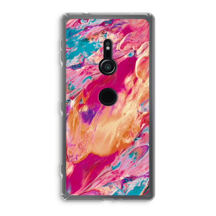 Pastel Echoes: Sony Xperia XZ2 Transparant Hoesje