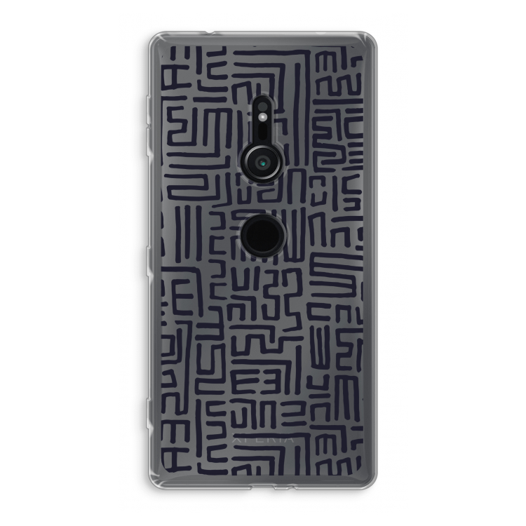 Moroccan Print: Sony Xperia XZ2 Transparant Hoesje