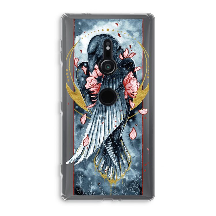 Golden Raven: Sony Xperia XZ2 Transparant Hoesje