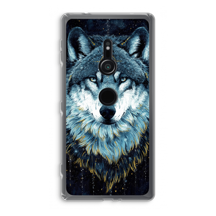 Darkness Wolf: Sony Xperia XZ2 Transparant Hoesje