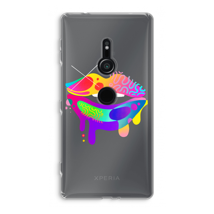 Lip Palette: Sony Xperia XZ2 Transparant Hoesje