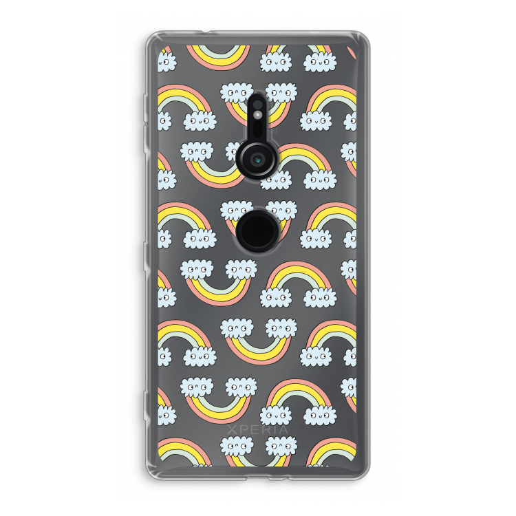 Regenboog: Sony Xperia XZ2 Transparant Hoesje