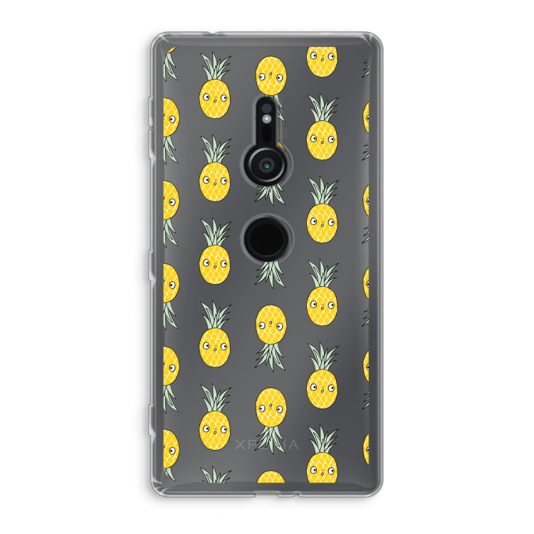 Ananas: Sony Xperia XZ2 Transparant Hoesje
