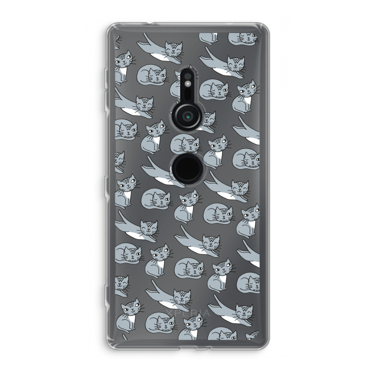 Poezen: Sony Xperia XZ2 Transparant Hoesje