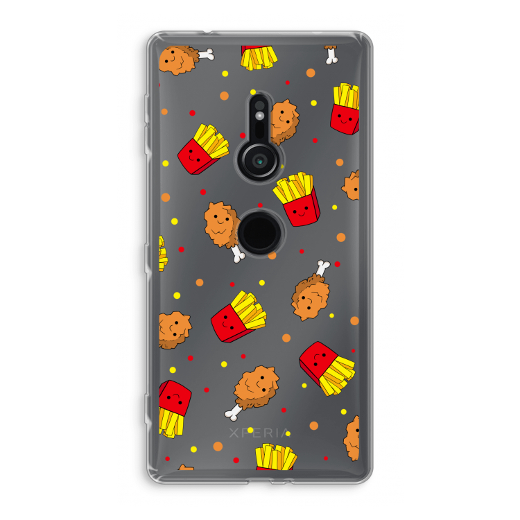 Chicken 'n Fries: Sony Xperia XZ2 Transparant Hoesje