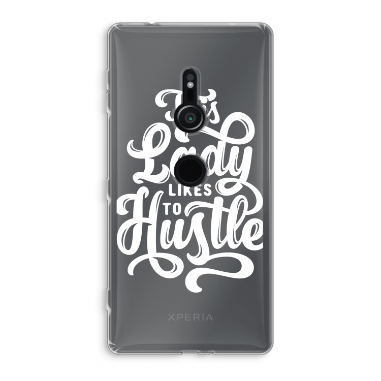 Hustle Lady: Sony Xperia XZ2 Transparant Hoesje
