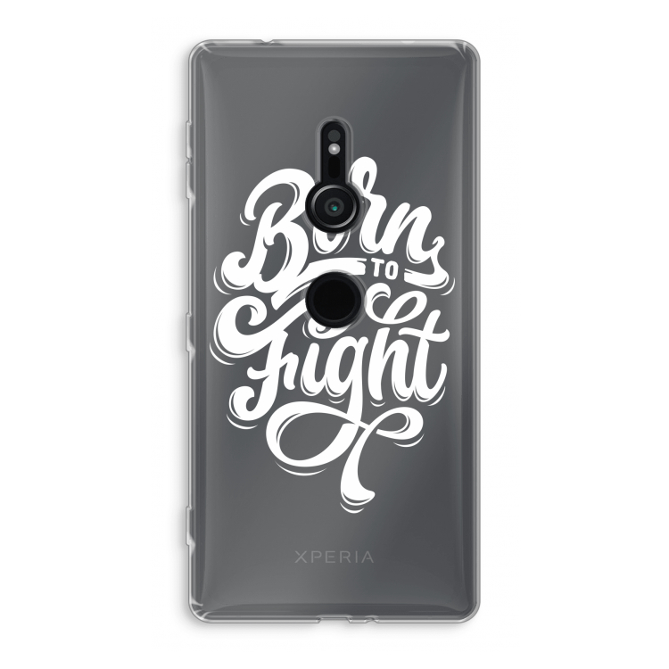 Born to Fight: Sony Xperia XZ2 Transparant Hoesje