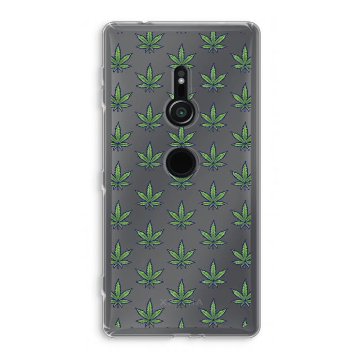Weed: Sony Xperia XZ2 Transparant Hoesje