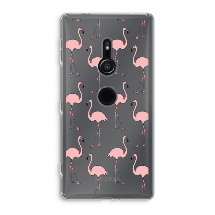 Anything Flamingoes: Sony Xperia XZ2 Transparant Hoesje