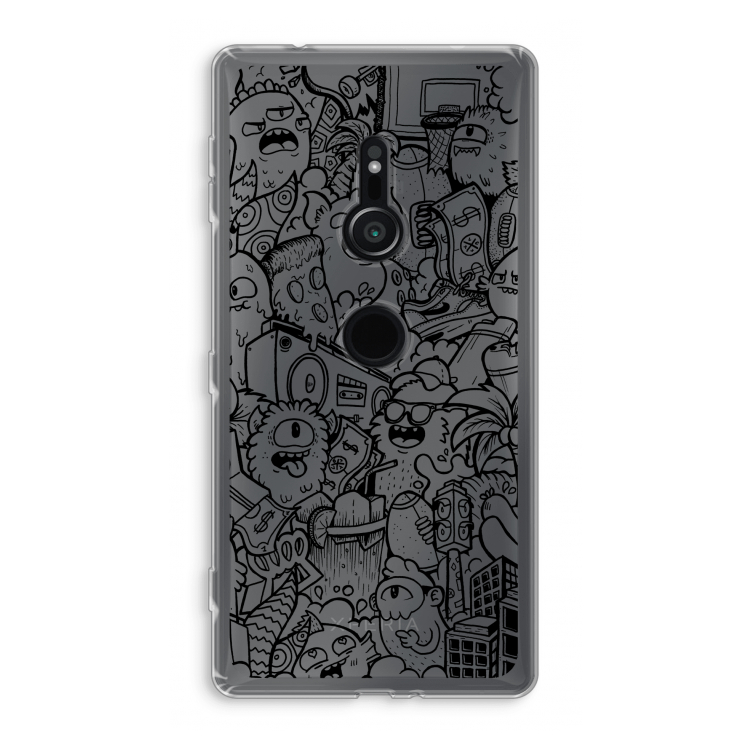 Vexx Black City : Sony Xperia XZ2 Transparant Hoesje