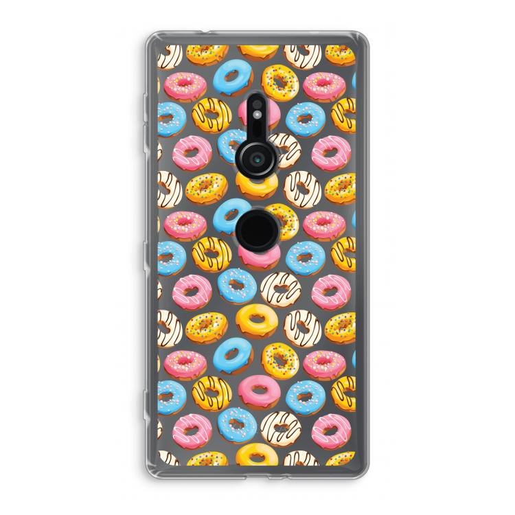 Pink donuts: Sony Xperia XZ2 Transparant Hoesje