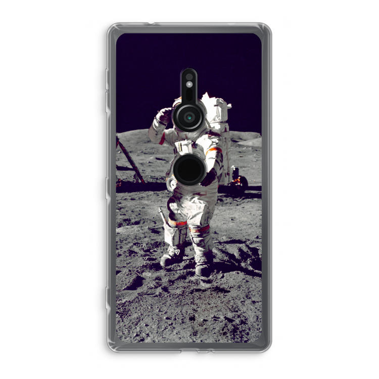 Spaceman: Sony Xperia XZ2 Transparant Hoesje