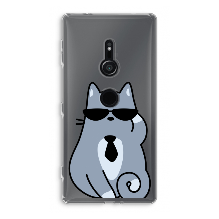 Cool cat: Sony Xperia XZ2 Transparant Hoesje