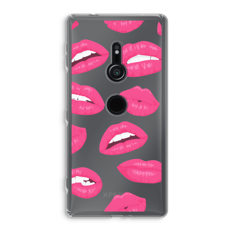 Bite my lip: Sony Xperia XZ2 Transparant Hoesje