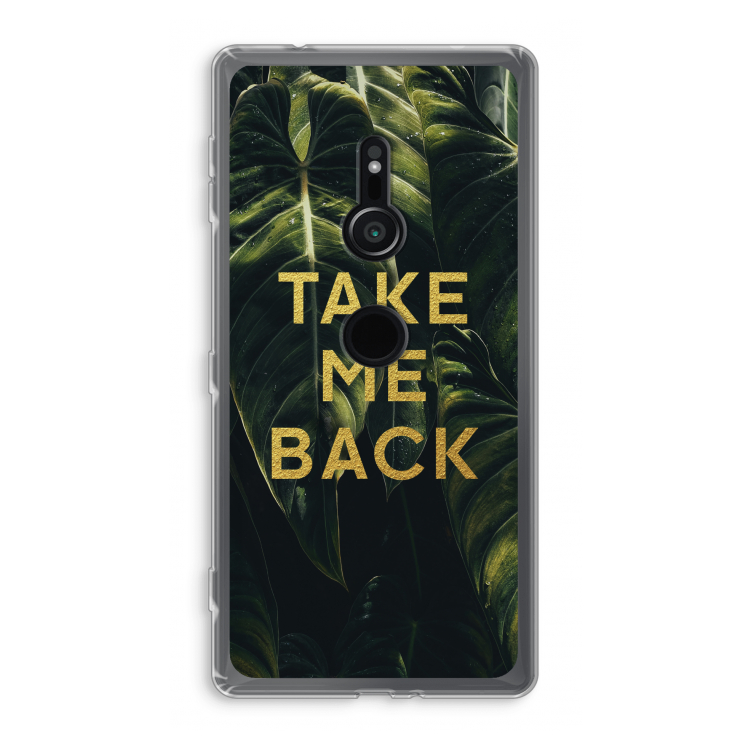 Take me back: Sony Xperia XZ2 Transparant Hoesje
