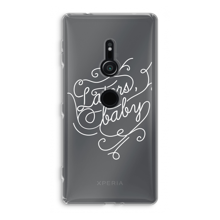 Laters, baby: Sony Xperia XZ2 Transparant Hoesje
