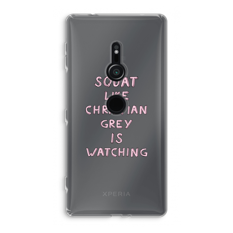 Christian Grey: Sony Xperia XZ2 Transparant Hoesje