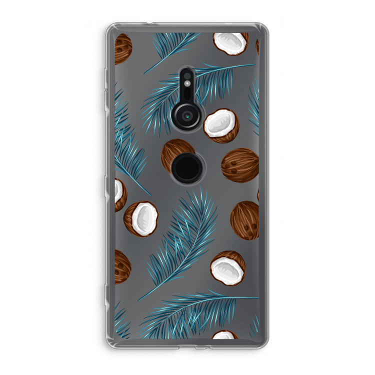 Kokosnoot roze: Sony Xperia XZ2 Transparant Hoesje