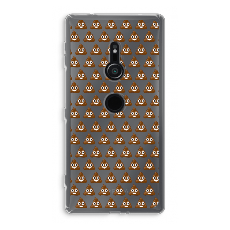 Poop emoji: Sony Xperia XZ2 Transparant Hoesje