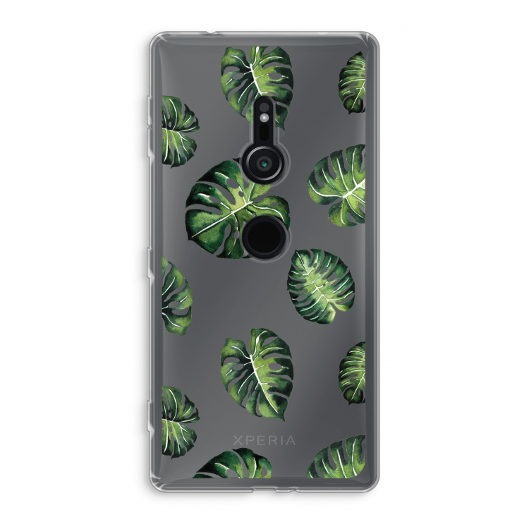 Tropische bladeren: Sony Xperia XZ2 Transparant Hoesje