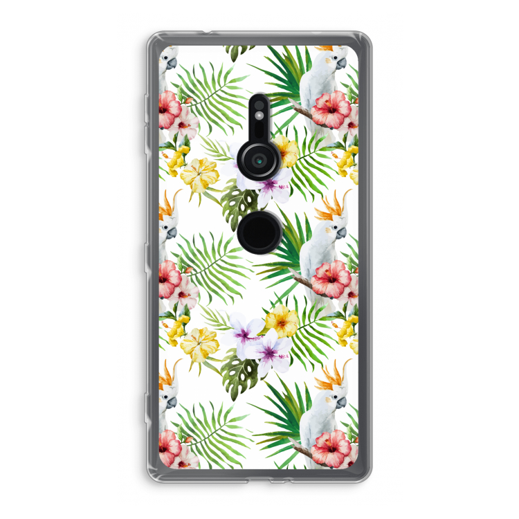 Gele kuif: Sony Xperia XZ2 Transparant Hoesje
