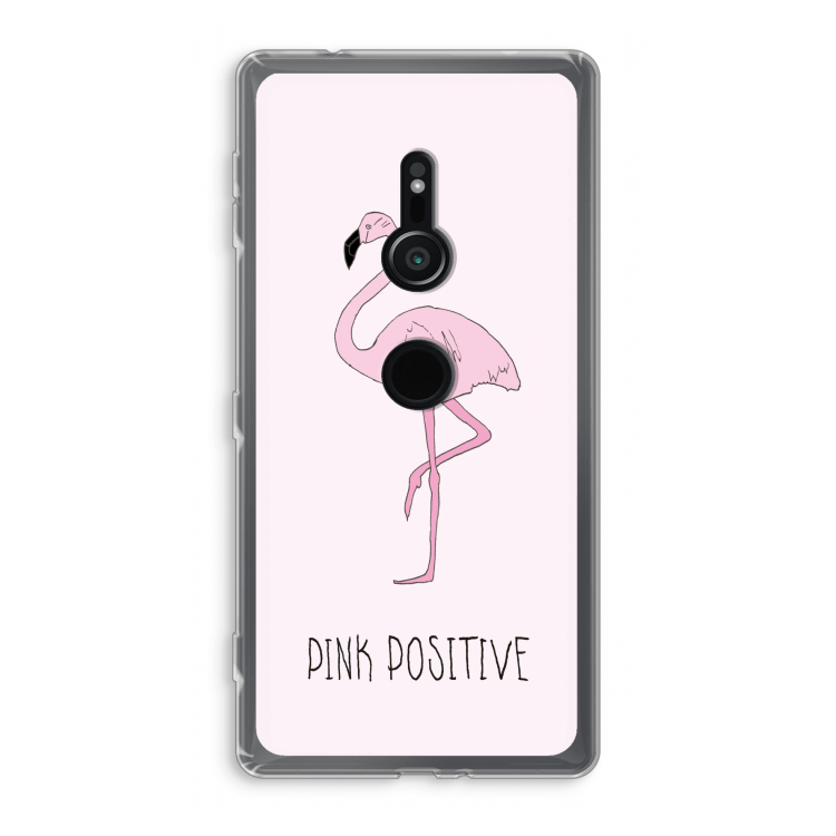 Pink positive: Sony Xperia XZ2 Transparant Hoesje