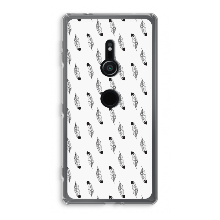 Pluimen: Sony Xperia XZ2 Transparant Hoesje