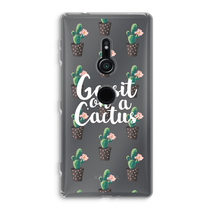 Cactus quote: Sony Xperia XZ2 Transparant Hoesje
