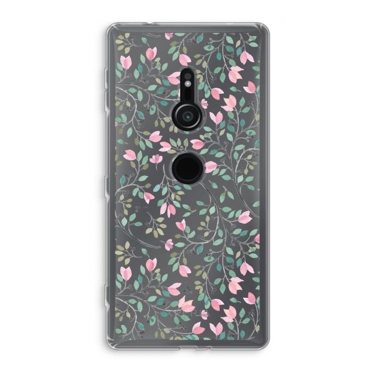 Sierlijke bloemen: Sony Xperia XZ2 Transparant Hoesje