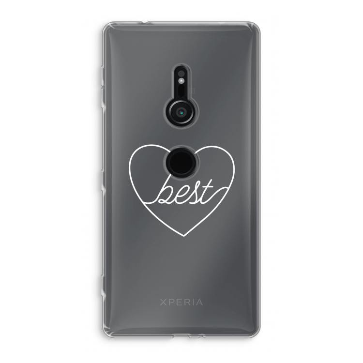 Best heart pastel: Sony Xperia XZ2 Transparant Hoesje