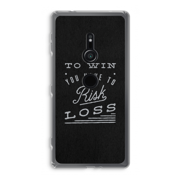 Risk loss: Sony Xperia XZ2 Transparant Hoesje