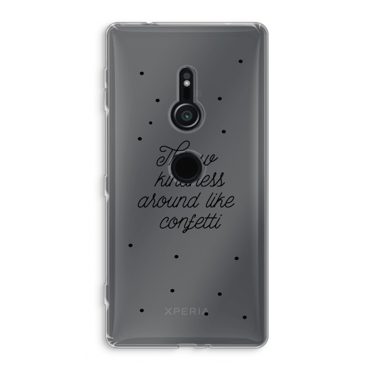 Confetti: Sony Xperia XZ2 Transparant Hoesje