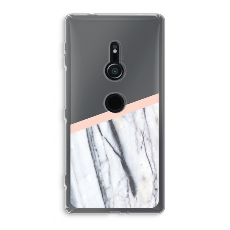 A touch of peach: Sony Xperia XZ2 Transparant Hoesje