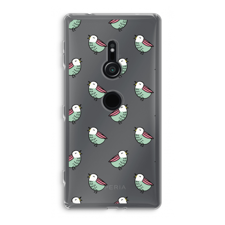 Vogeltjes: Sony Xperia XZ2 Transparant Hoesje