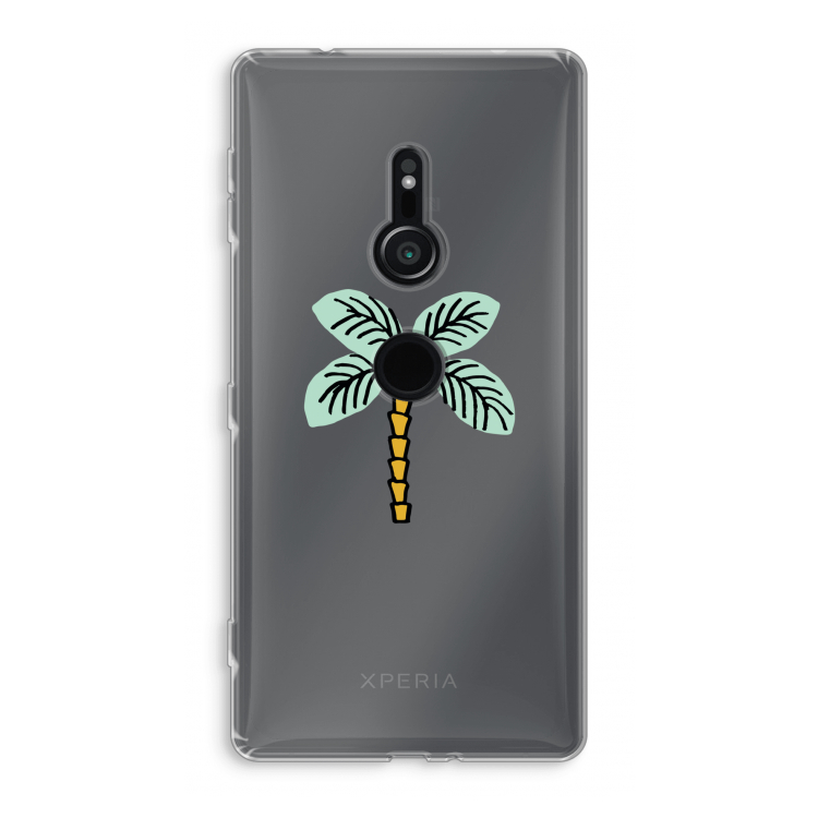Palmboom: Sony Xperia XZ2 Transparant Hoesje