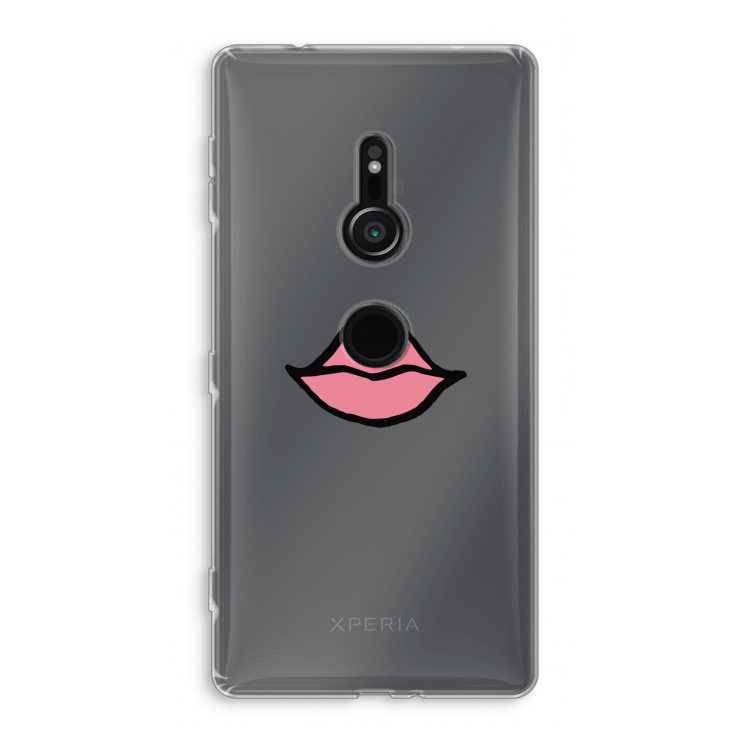 Kusje: Sony Xperia XZ2 Transparant Hoesje
