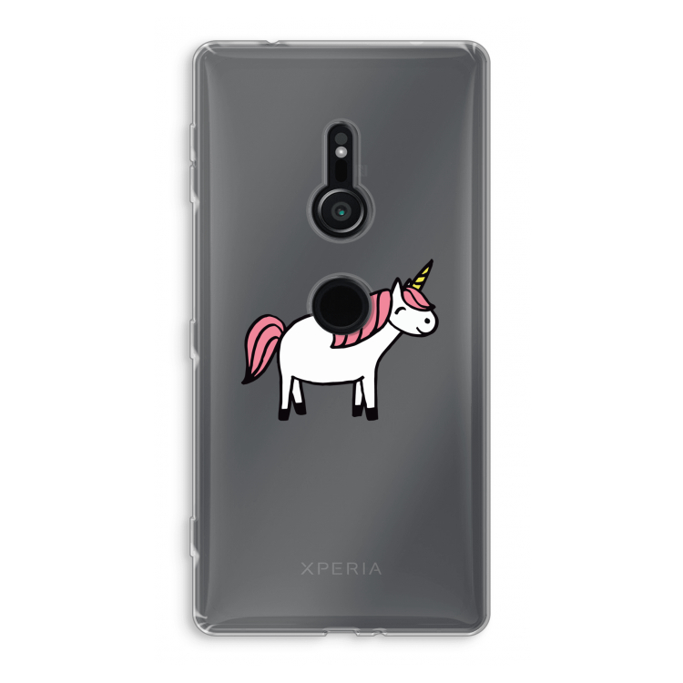 Eenhoorn: Sony Xperia XZ2 Transparant Hoesje