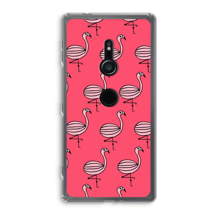 Flamingo: Sony Xperia XZ2 Transparant Hoesje