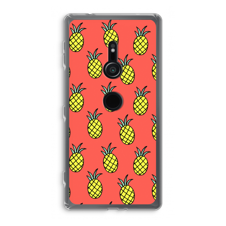 Ananas: Sony Xperia XZ2 Transparant Hoesje
