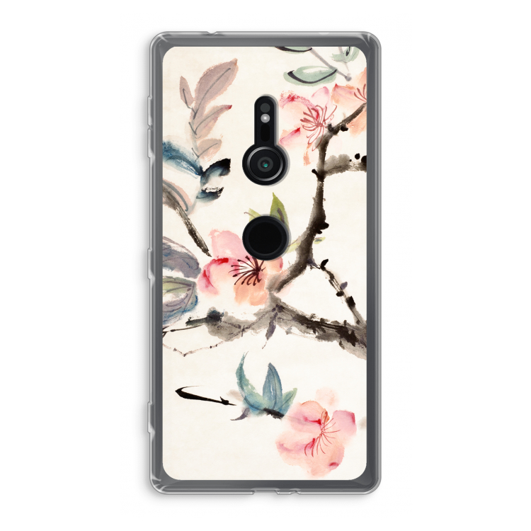Japanse bloemen: Sony Xperia XZ2 Transparant Hoesje