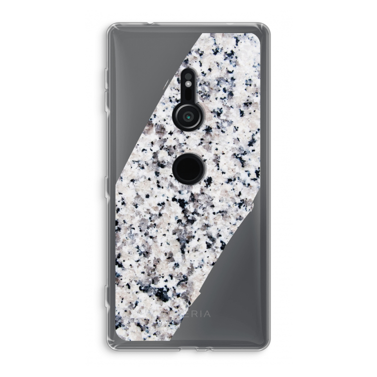Gespikkelde marmer: Sony Xperia XZ2 Transparant Hoesje