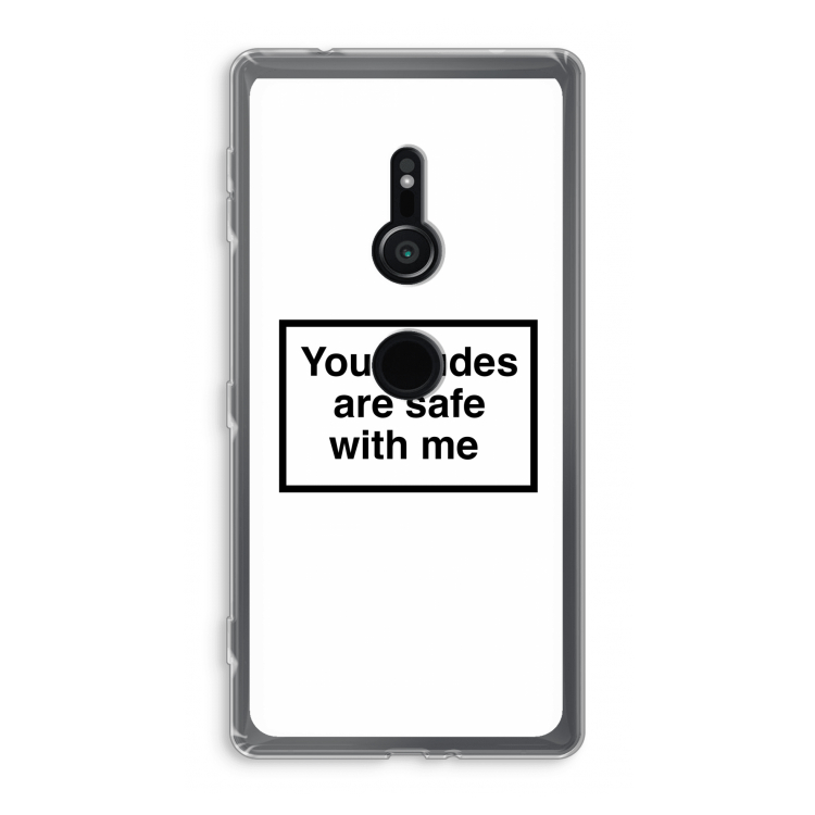 Safe with me: Sony Xperia XZ2 Transparant Hoesje
