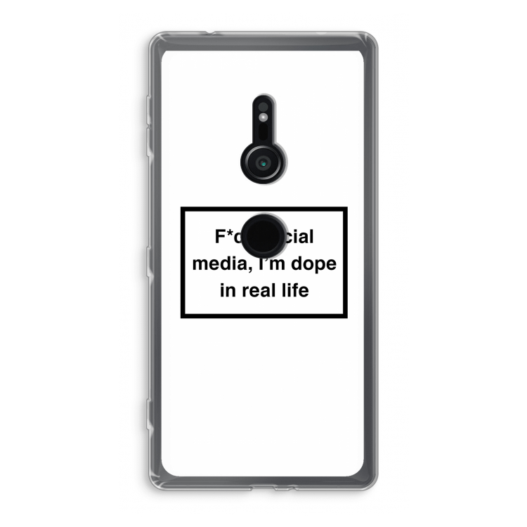 I'm dope: Sony Xperia XZ2 Transparant Hoesje