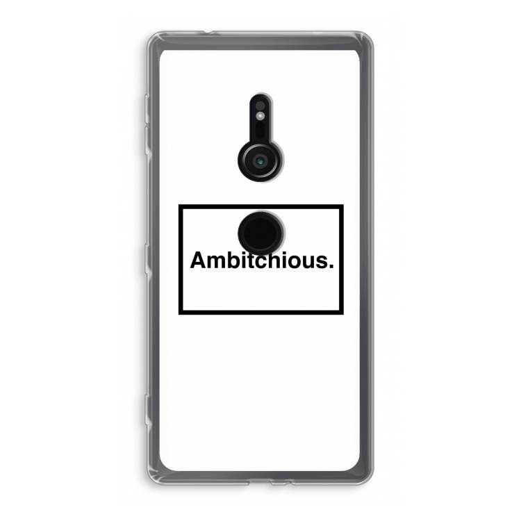 Ambitchious: Sony Xperia XZ2 Transparant Hoesje