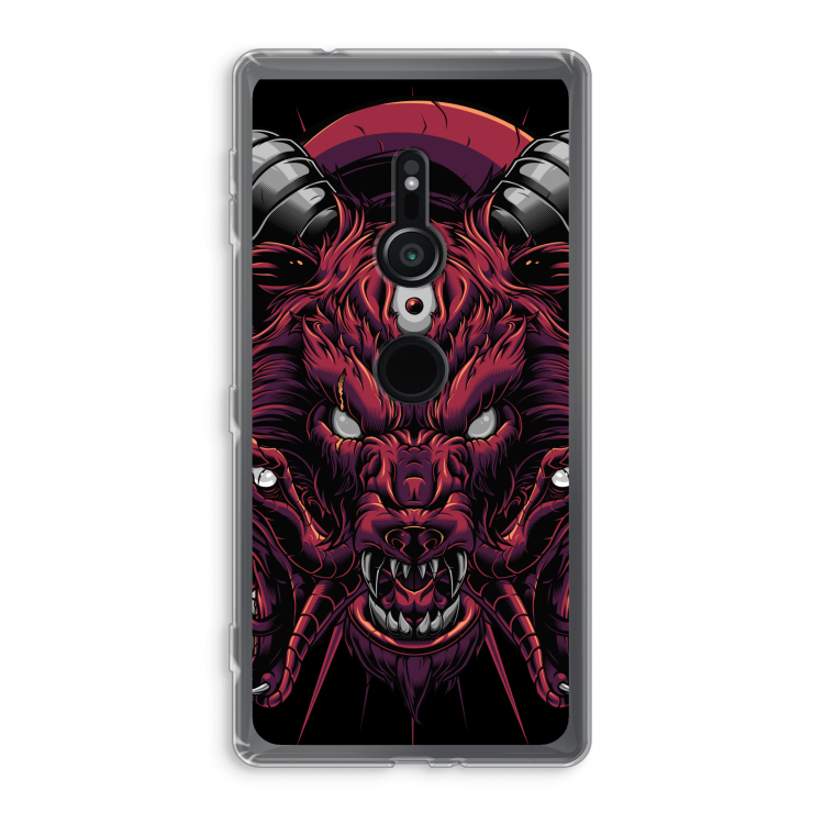 Hell Hound and Serpents: Sony Xperia XZ2 Transparant Hoesje