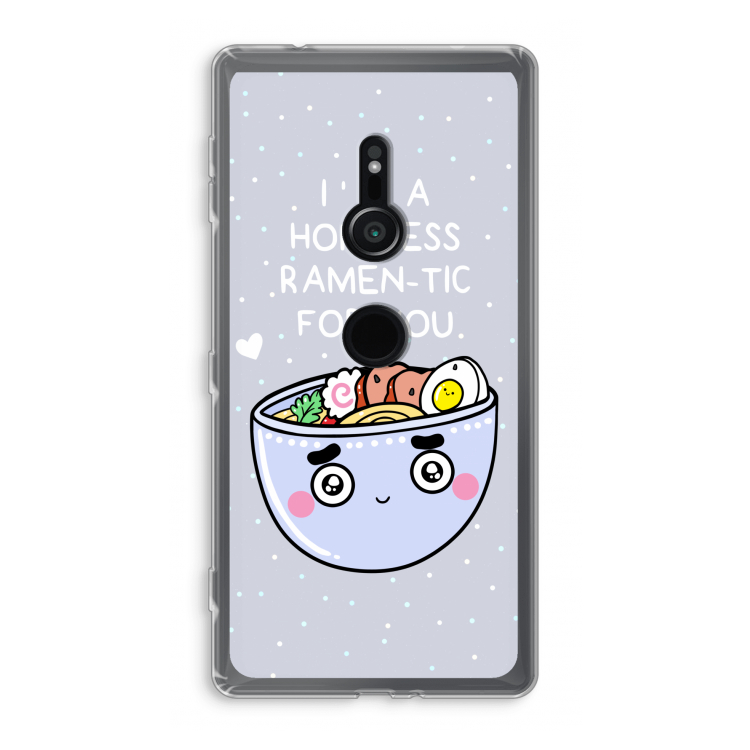 I'm A Hopeless Ramen-Tic For You: Sony Xperia XZ2 Transparant Hoesje