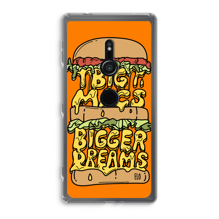 Big Macs Bigger Dreams: Sony Xperia XZ2 Transparant Hoesje